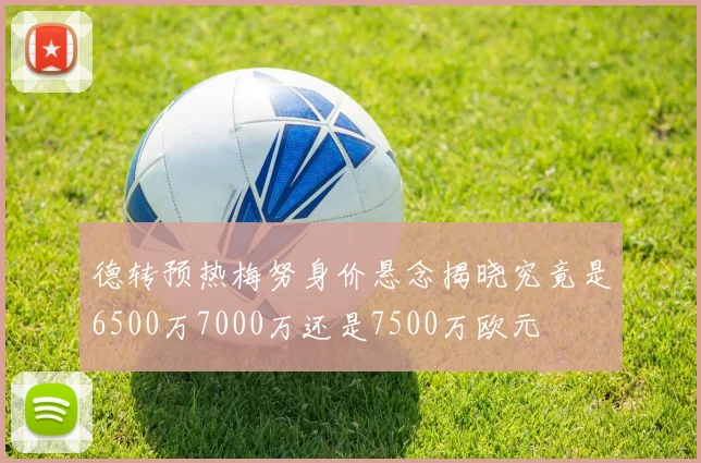 德转预热梅努身价悬念揭晓究竟是6500万7000万还是7500万欧元