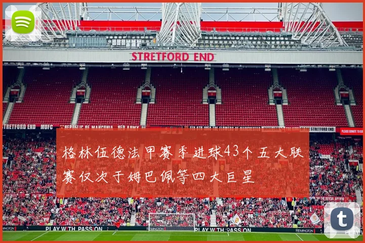 格林伍德法甲赛季进球43个五大联赛仅次于姆巴佩等四大巨星